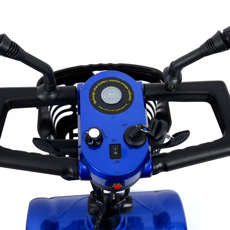 YL-08S Heavy Duty 4-kolová skládací mobilní koloběžka s 12° stoupací kapacitou