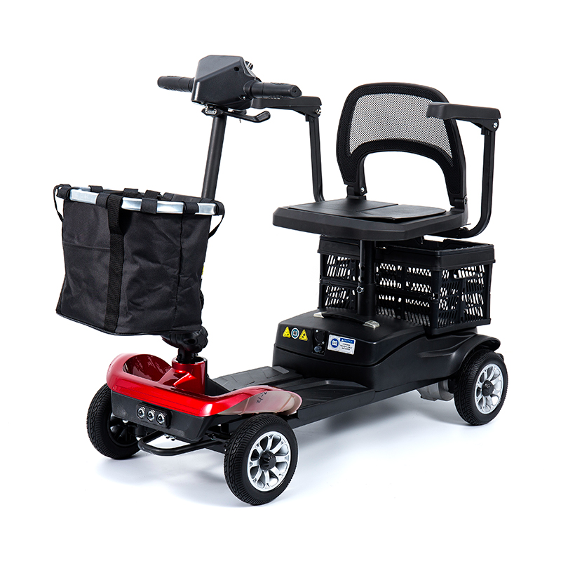 YL-02 Lehký 4kolový mobilní skútr pro seniory, vybavený sedadlem otočným o 360°