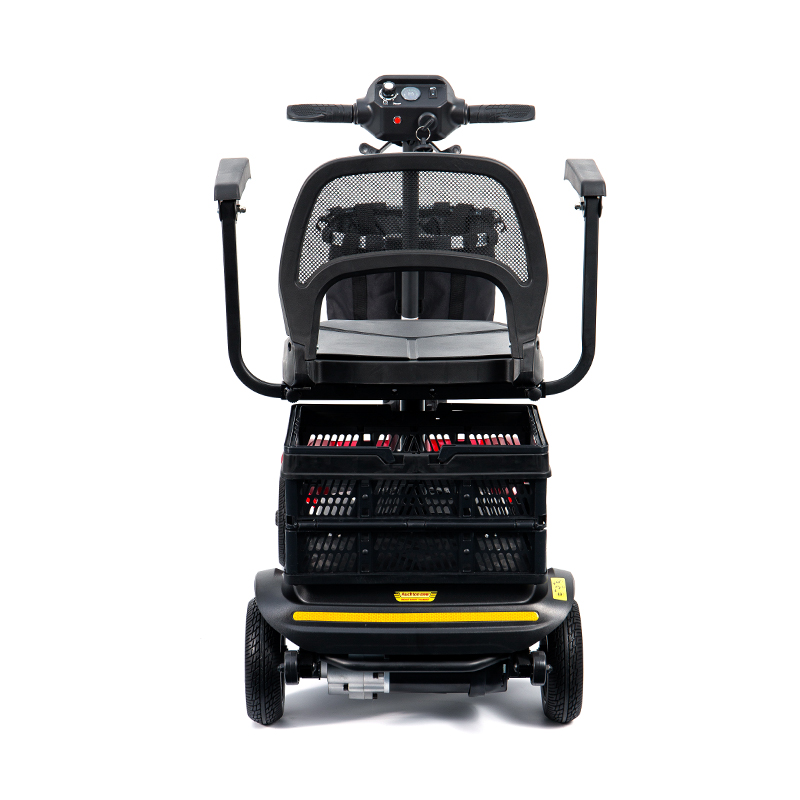 YL-02 Lehký 4kolový mobilní skútr pro seniory, vybavený sedadlem otočným o 360°