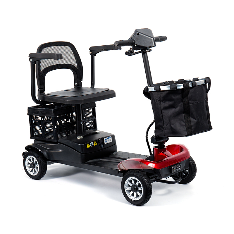 YL-02 Lehký 4kolový mobilní skútr pro seniory, vybavený sedadlem otočným o 360°