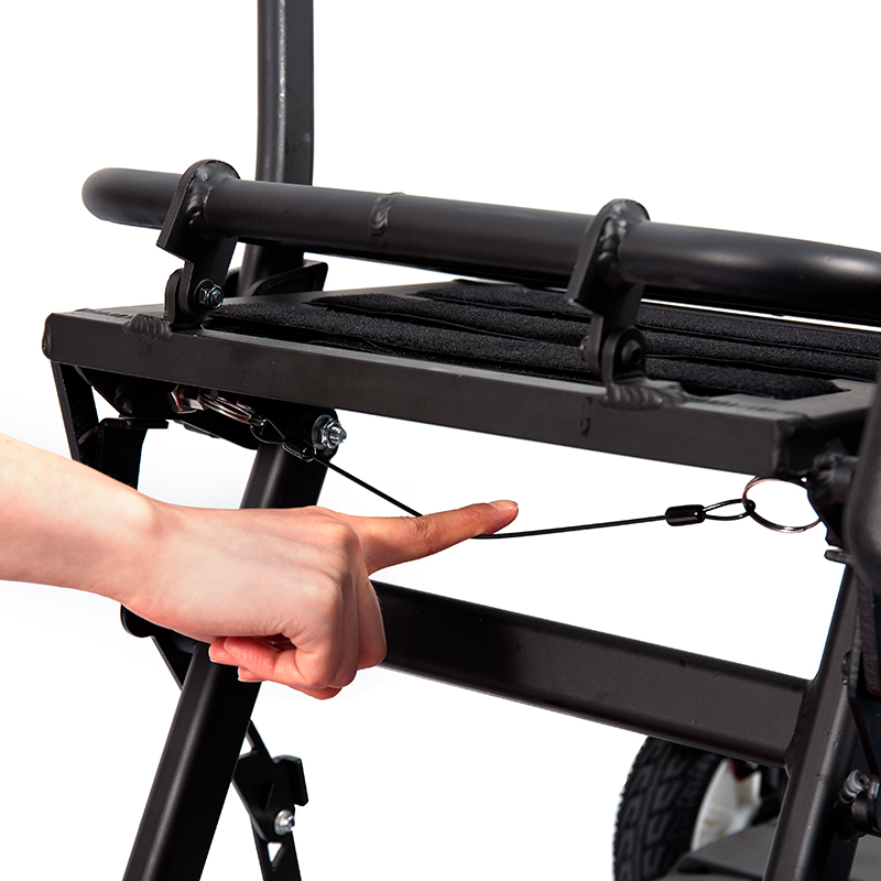 YL-211 4kolová turistická elektrická koloběžka pro seniory s LED světlometem, košík