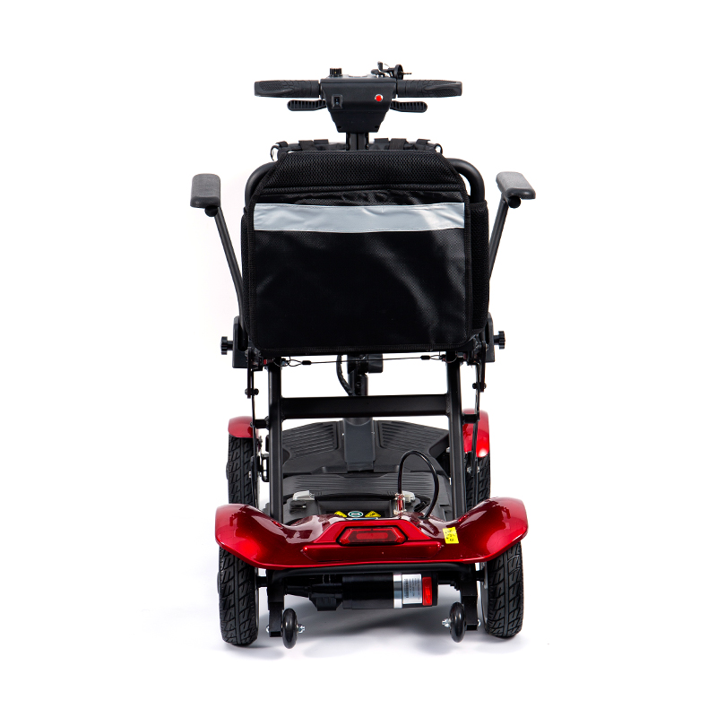 YL-211 4kolová turistická elektrická koloběžka pro seniory s LED světlometem, košík